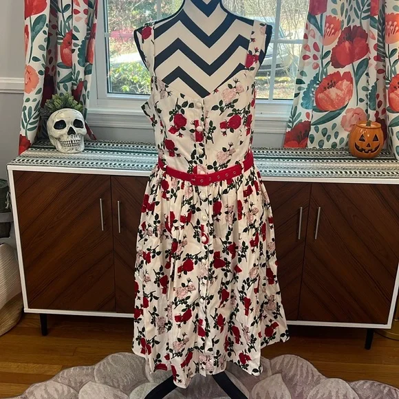 Collectif Jemima Rose Dance Swing Dress - Picture 5 of 13